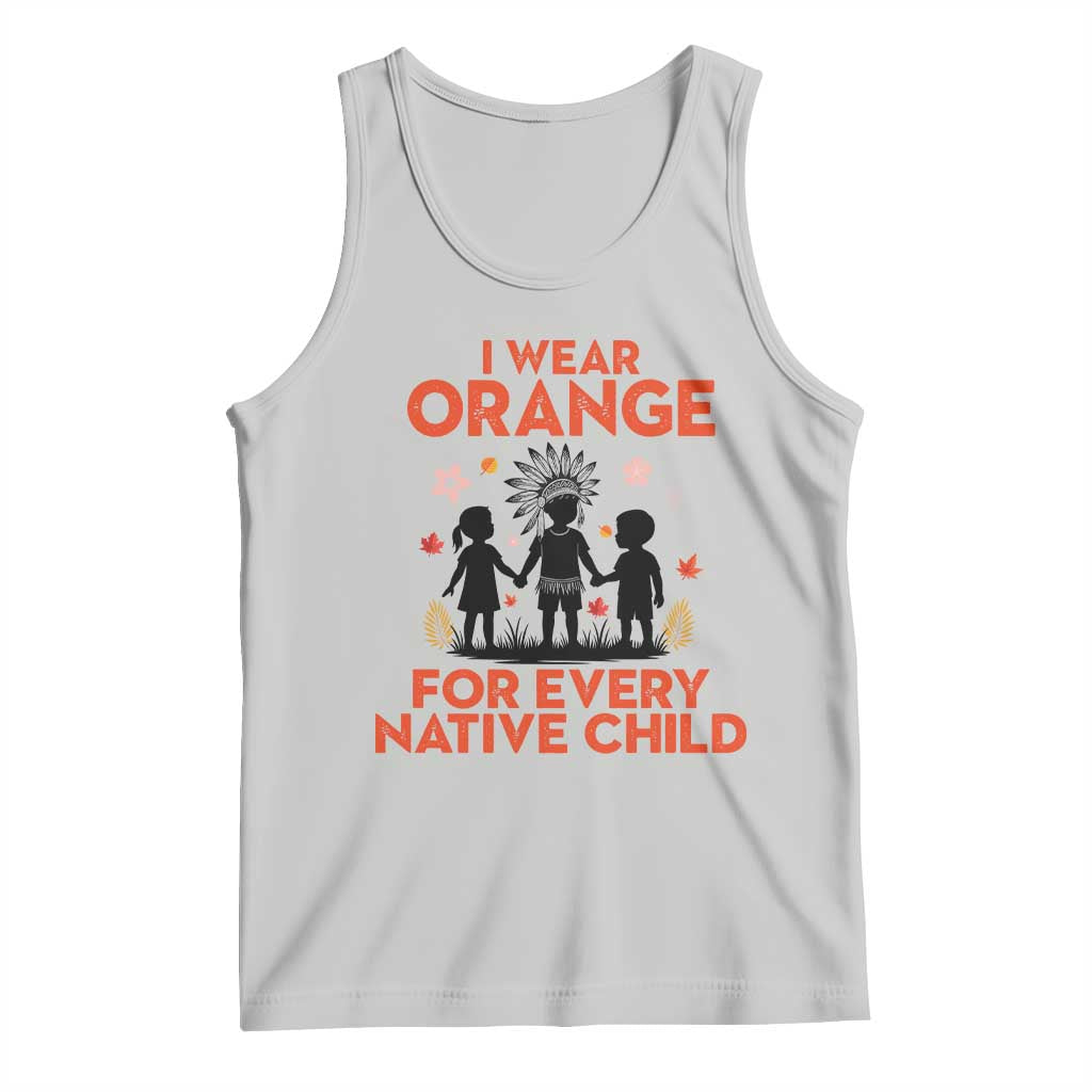 Native American Child Orange Shirt Day Tank Top I Wear Orange For Every Native Child - Wonder Print Shop