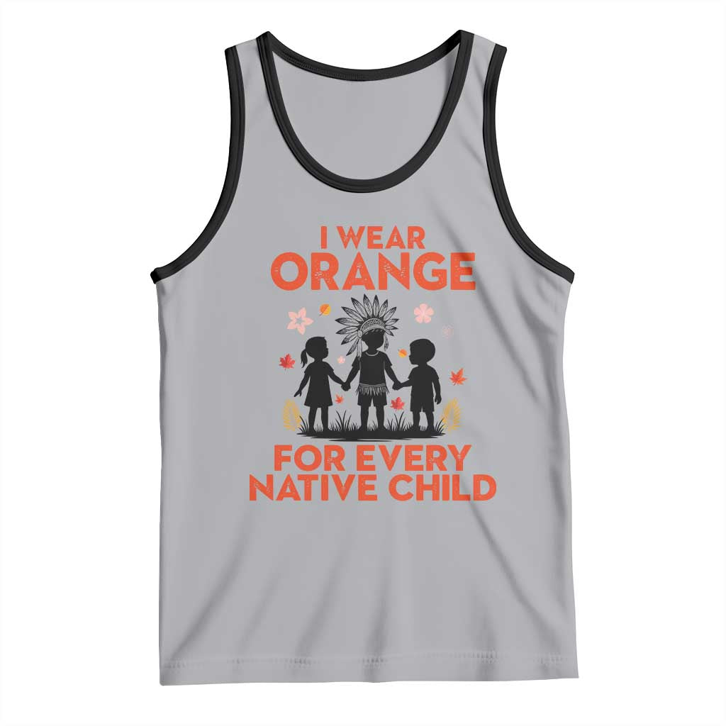 Native American Child Orange Shirt Day Tank Top I Wear Orange For Every Native Child - Wonder Print Shop