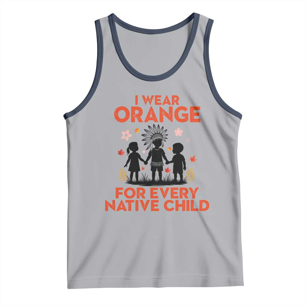 Native American Child Orange Shirt Day Tank Top I Wear Orange For Every Native Child - Wonder Print Shop