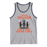 Native American Child Orange Shirt Day Tank Top I Wear Orange For Every Native Child - Wonder Print Shop