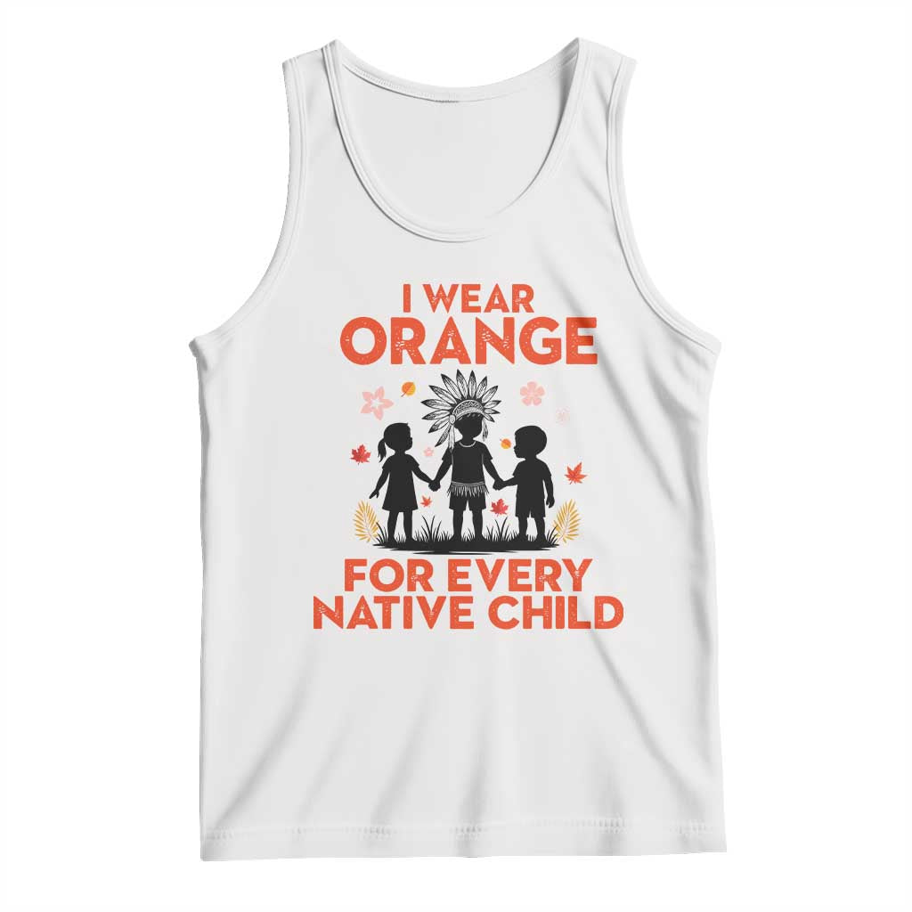Native American Child Orange Shirt Day Tank Top I Wear Orange For Every Native Child - Wonder Print Shop