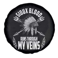 Native American Idian Chief Spare Tire Cover Sioux Blood Runs Through My Veins - Wonder Print Shop