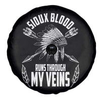 Native American Idian Chief Spare Tire Cover Sioux Blood Runs Through My Veins - Wonder Print Shop