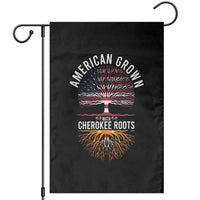 Native American Flag Garden Flag American Grown With Cherokee Roots - Wonder Print Shop