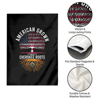 Native American Flag Garden Flag American Grown With Cherokee Roots - Wonder Print Shop