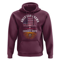 Native American Flag Hoodie American Grown With Cherokee Roots - Wonder Print Shop