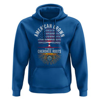 Native American Flag Hoodie American Grown With Cherokee Roots - Wonder Print Shop