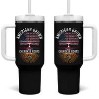 Native American Flag Tumbler With Handle American Grown With Cherokee Roots