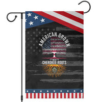 Native American Flag Garden Flag American Grown With Cherokee Roots