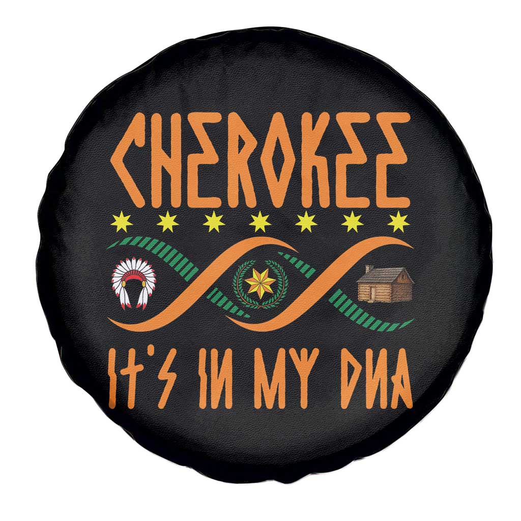 Cherokee Native American DNA Pride Spare Tire Cover It Is In My DNA - Wonder Print Shop