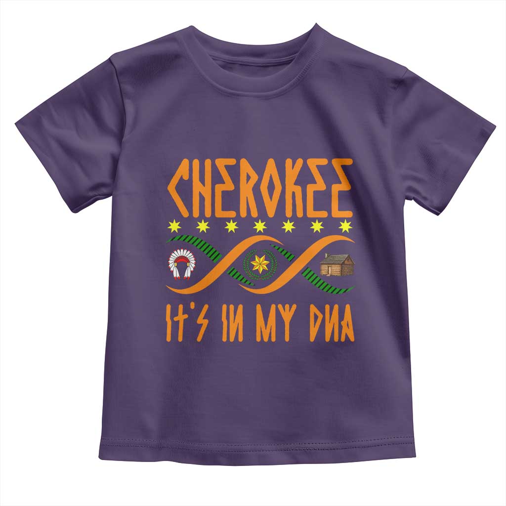 Cherokee Native American DNA Pride Toddler T Shirt It Is In My DNA - Wonder Print Shop