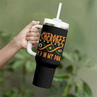 Cherokee Native American DNA Pride Tumbler With Handle It Is In My DNA