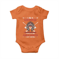 Native American Cherokee Baby Onesie I Am A Cherokee A Fire In My Soul And A Mouth I Can't Control - Wonder Print Shop