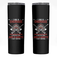 Native American Cherokee Skinny Tumbler I Am A Cherokee A Fire In My Soul And A Mouth I Can't Control