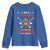 Native American Cherokee Youth Sweatshirt I Am A Cherokee A Fire In My Soul And A Mouth I Can't Control - Wonder Print Shop