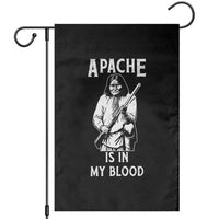 Native American Garden Flag Apache Is In My Blood - Wonder Print Shop