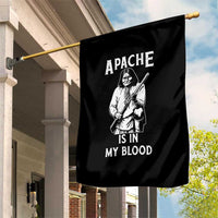 Native American Garden Flag Apache Is In My Blood - Wonder Print Shop