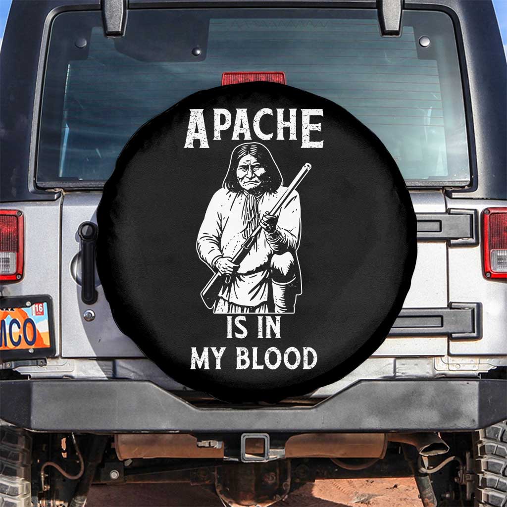 Native American Spare Tire Cover Apache Is In My Blood - Wonder Print Shop