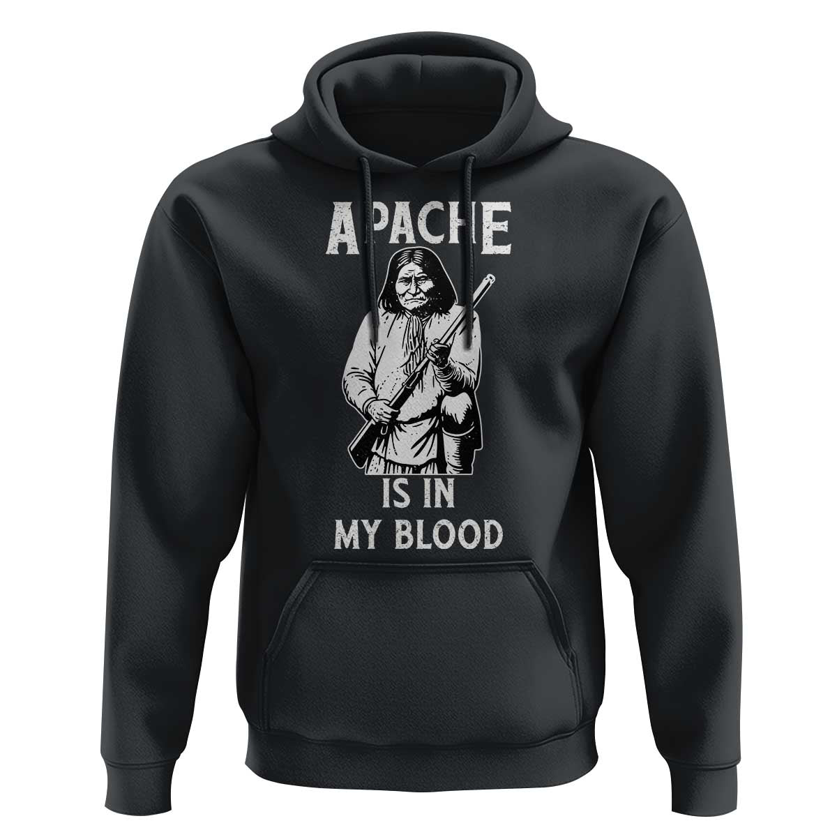 Native American Hoodie Apache Is In My Blood - Wonder Print Shop