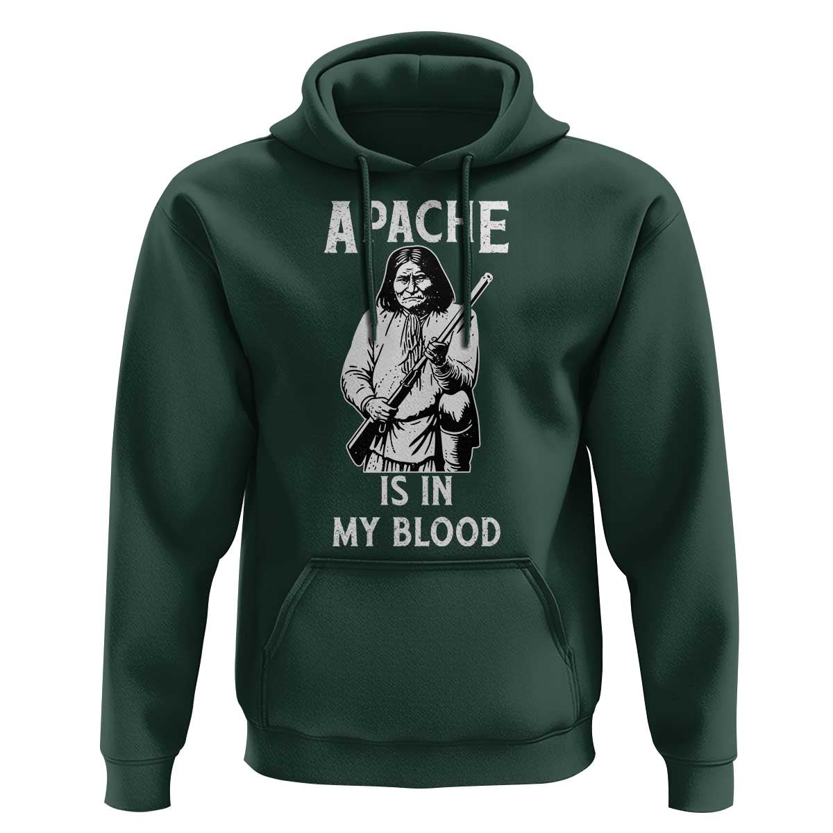 Native American Hoodie Apache Is In My Blood - Wonder Print Shop