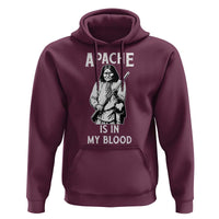 Native American Hoodie Apache Is In My Blood - Wonder Print Shop