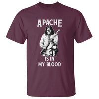 Native American T Shirt Apache Is In My Blood - Wonder Print Shop