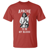 Native American T Shirt Apache Is In My Blood - Wonder Print Shop