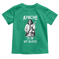 Native American Toddler T Shirt Apache Is In My Blood - Wonder Print Shop