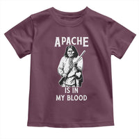 Native American Toddler T Shirt Apache Is In My Blood - Wonder Print Shop