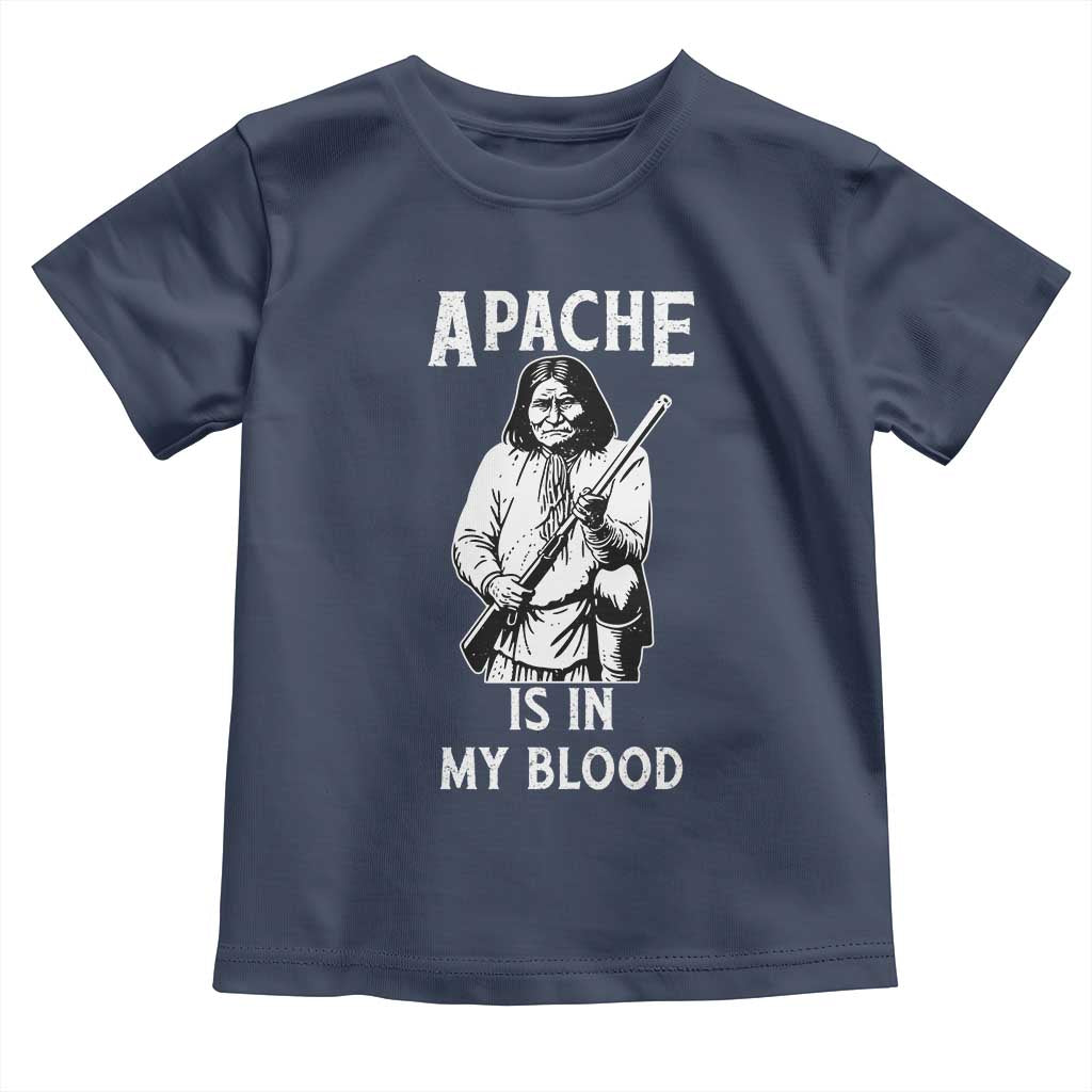 Native American Toddler T Shirt Apache Is In My Blood - Wonder Print Shop