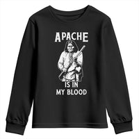 Native American Youth Sweatshirt Apache Is In My Blood - Wonder Print Shop