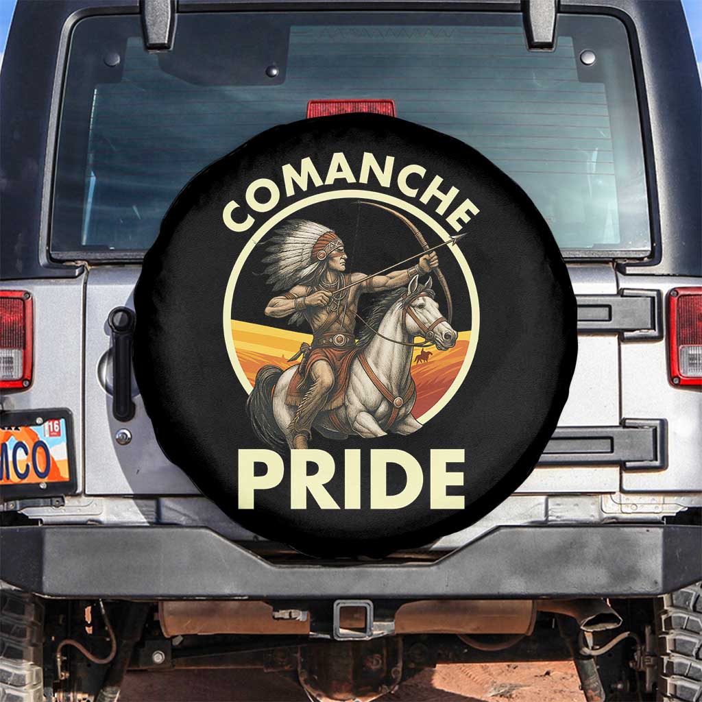 Native American Comanche Pride Indigenous People Day Spare Tire Cover - Wonder Print Shop