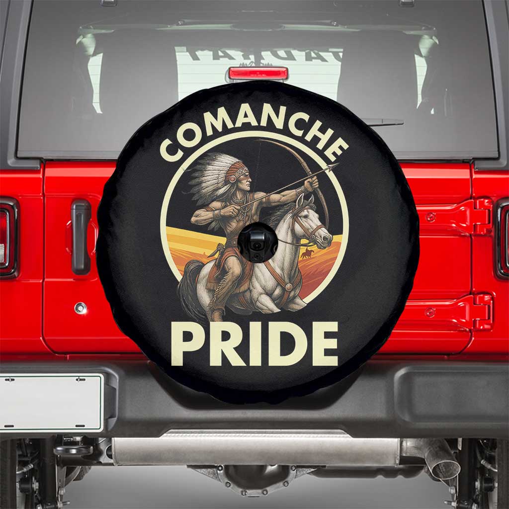 Native American Comanche Pride Indigenous People Day Spare Tire Cover - Wonder Print Shop