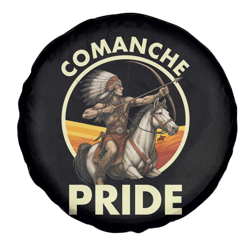 Native American Comanche Pride Indigenous People Day Spare Tire Cover - Wonder Print Shop