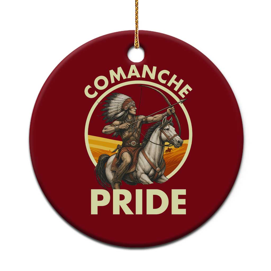Native American Comanche Pride Indigenous People Day Ceramic Ornament - Wonder Print Shop