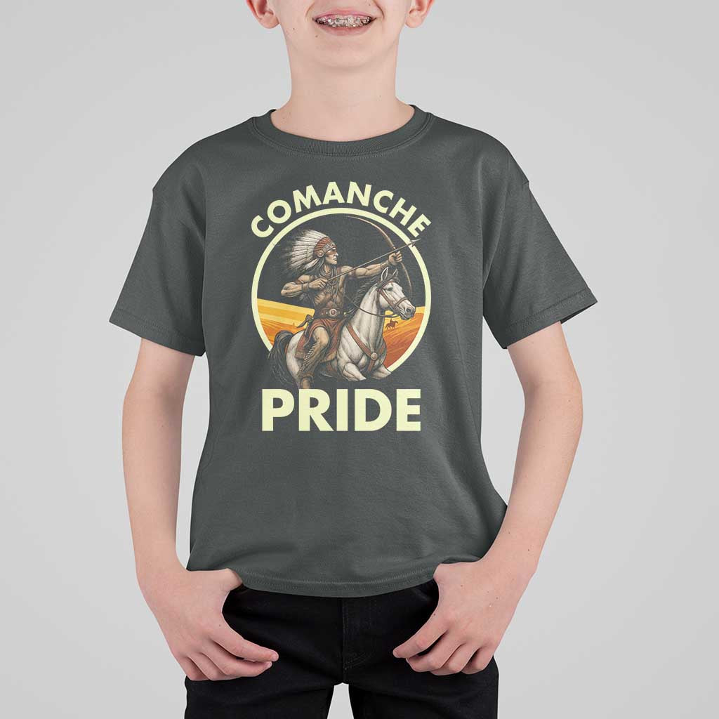 Native American Comanche Pride Indigenous People Day T Shirt For Kid - Wonder Print Shop