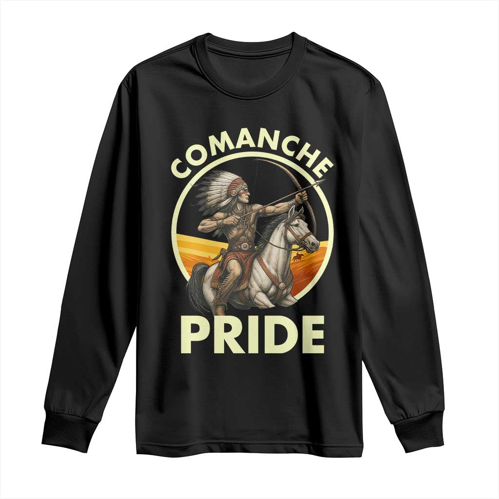 Native American Comanche Pride Indigenous People Day Long Sleeve Shirt - Wonder Print Shop