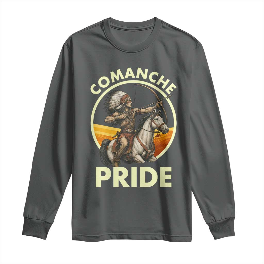 Native American Comanche Pride Indigenous People Day Long Sleeve Shirt - Wonder Print Shop
