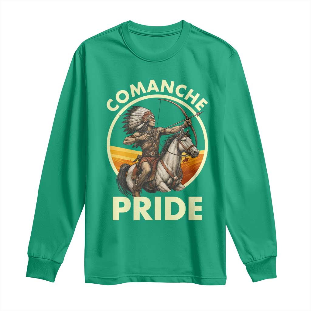 Native American Comanche Pride Indigenous People Day Long Sleeve Shirt - Wonder Print Shop
