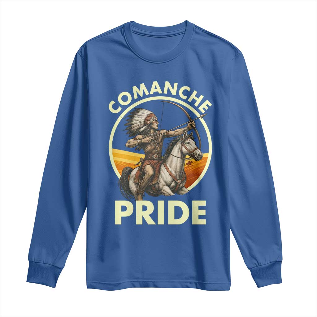 Native American Comanche Pride Indigenous People Day Long Sleeve Shirt - Wonder Print Shop