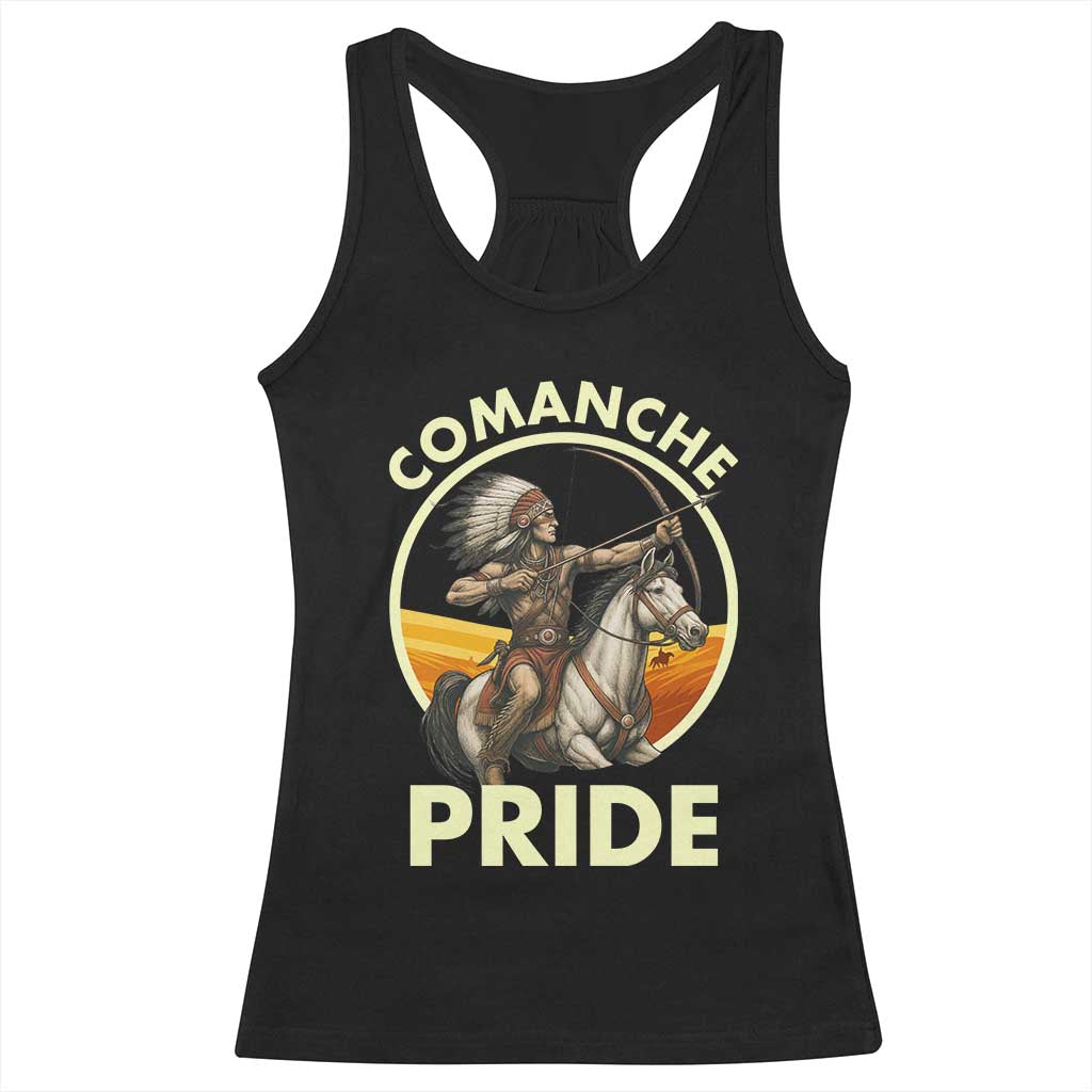 Native American Comanche Pride Indigenous People Day Racerback Tank Top - Wonder Print Shop