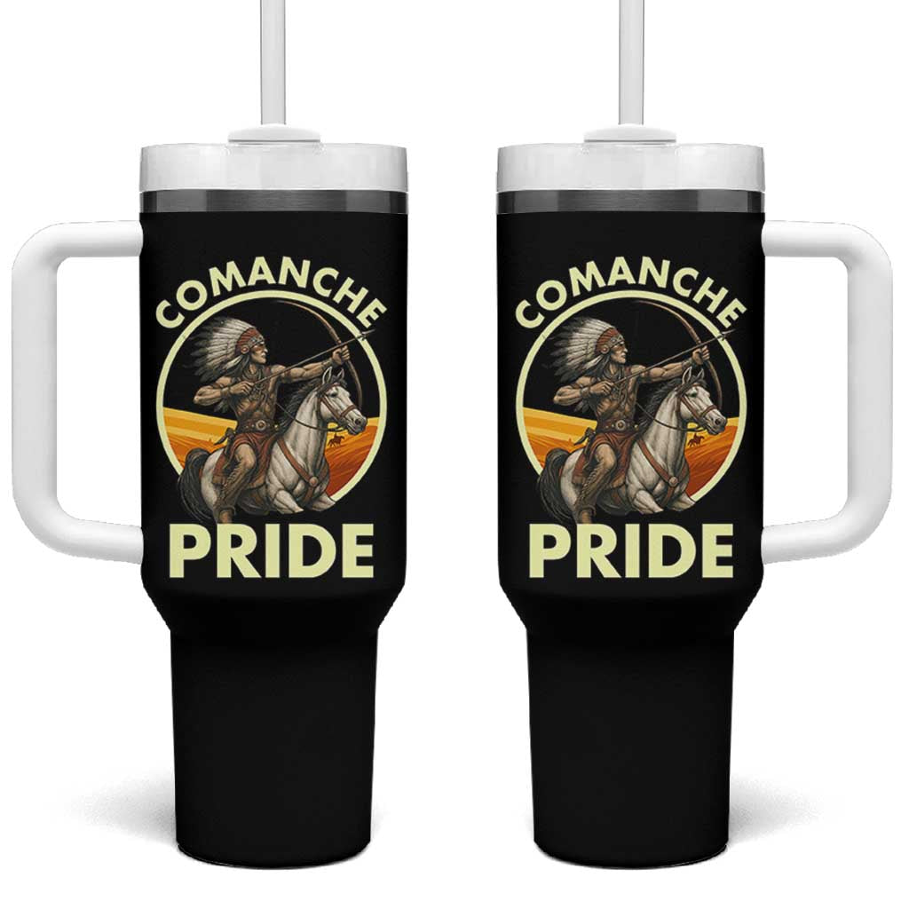 Native American Comanche Pride Indigenous People Day Tumbler With Handle