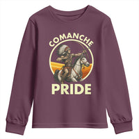Native American Comanche Pride Indigenous People Day Youth Sweatshirt - Wonder Print Shop