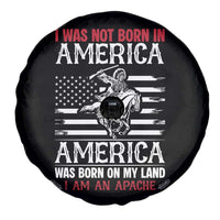 Native American Apache Spare Tire Cover I Was Not Born In America - Wonder Print Shop