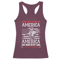 Native American Apache Racerback Tank Top I Was Not Born In America - Wonder Print Shop