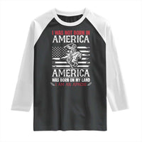 Native American Apache Raglan Shirt I Was Not Born In America - Wonder Print Shop