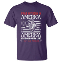 Native American Apache T Shirt I Was Not Born In America - Wonder Print Shop