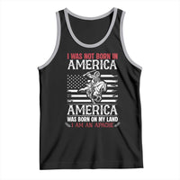 Native American Apache Tank Top I Was Not Born In America - Wonder Print Shop