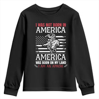 Native American Apache Youth Sweatshirt I Was Not Born In America - Wonder Print Shop