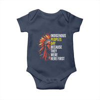 Indigenous Peoples Day Because They Were Here First Baby Onesie - Wonder Print Shop
